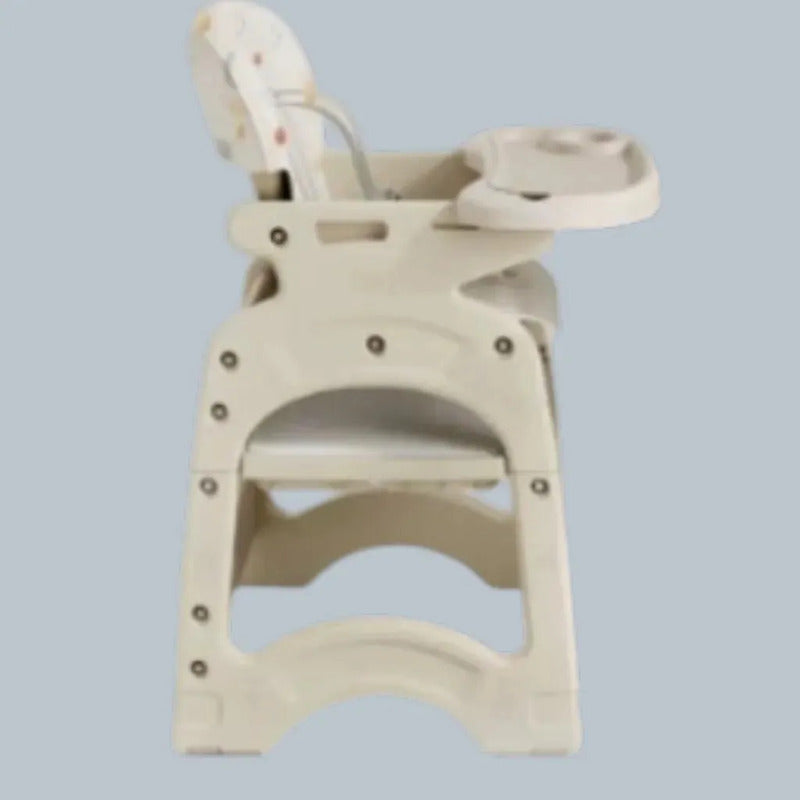Silla Comedor Escritorio Multifuncional 3 En 1 Bebes O Niños Beige