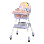 Silla Comedor Para Bebé 2 En 1 Impermeable Freno Juguetes