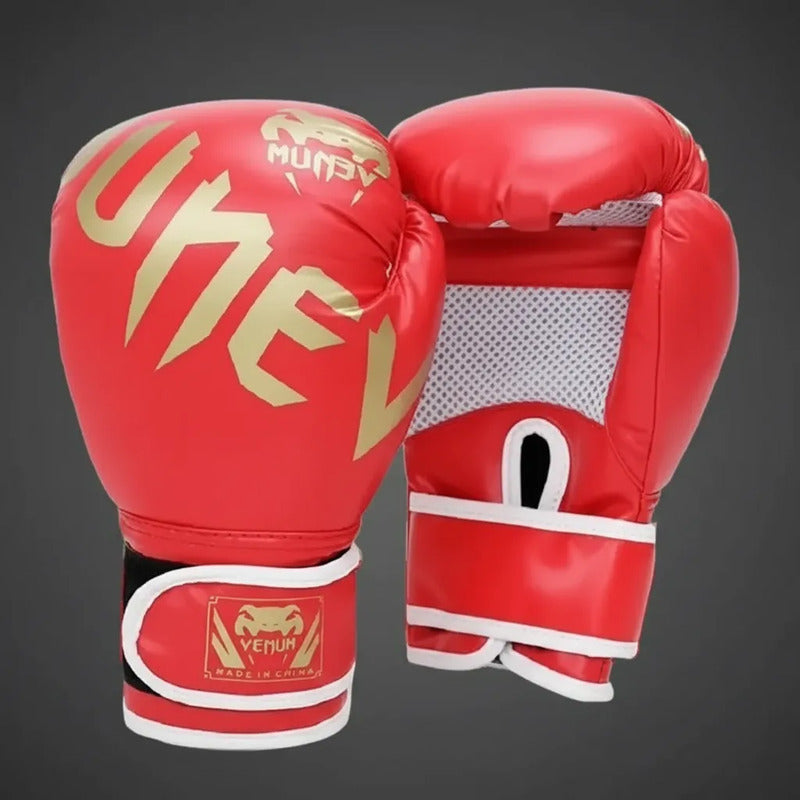Guantes De Boxeo Profesionales  14 Onzas 14oz Rojo