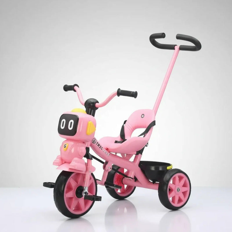 Triciclo Infantil Robots Con Música Y Cesta Tr-068