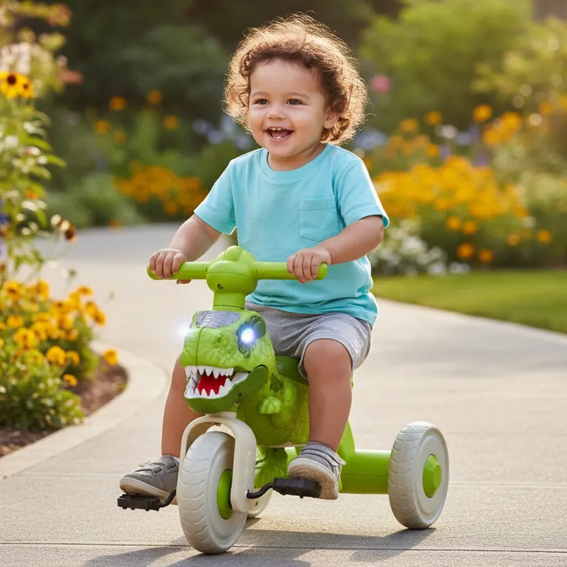 Triciclo dinosaurio 6066 color verde