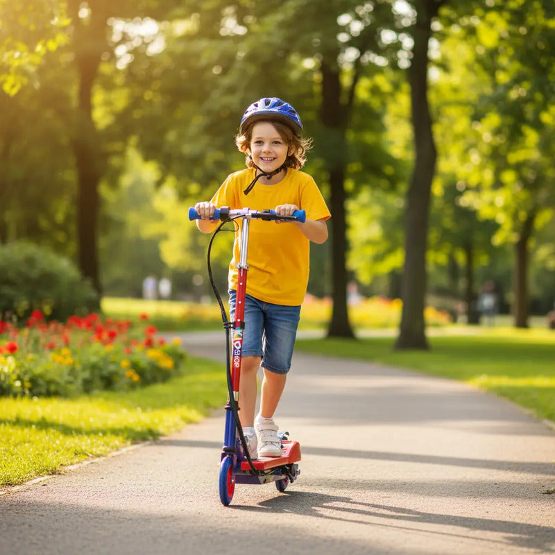Patineta Scooter Eléctrico Kidshop Pt06 Con Silla