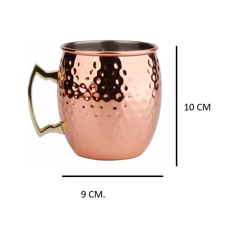 Vaso Mug De Cobre Martillado Moscow Mule 500 Ml Cobre Moscow Mule