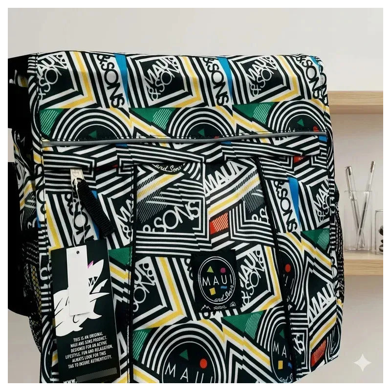 Bolso Multiusos Negro Estampado 2908-ng