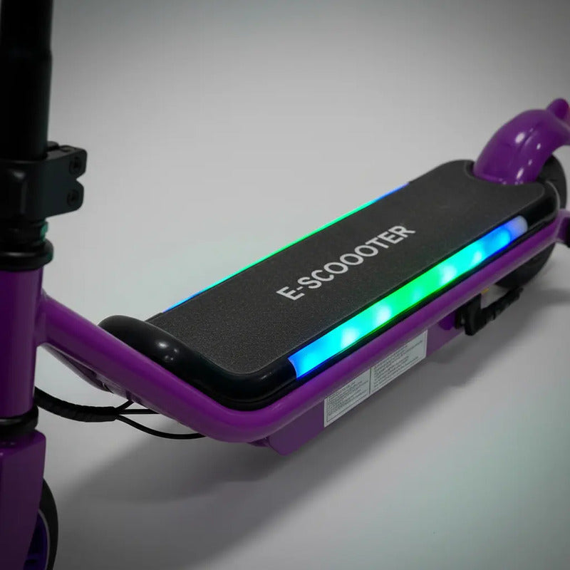 Patineta Scooter Eléctrico Con Luces  Kidshop Pt08