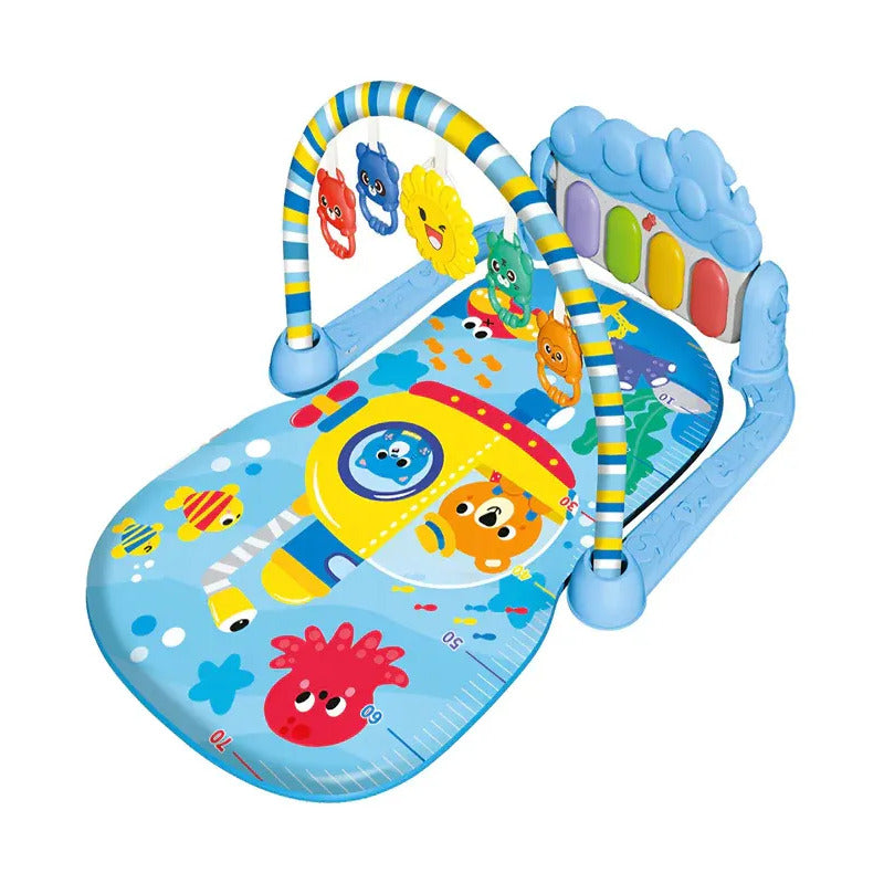 Gimnasio Tapete Musical Para Bebe Niños Hr5625 Azul Claro