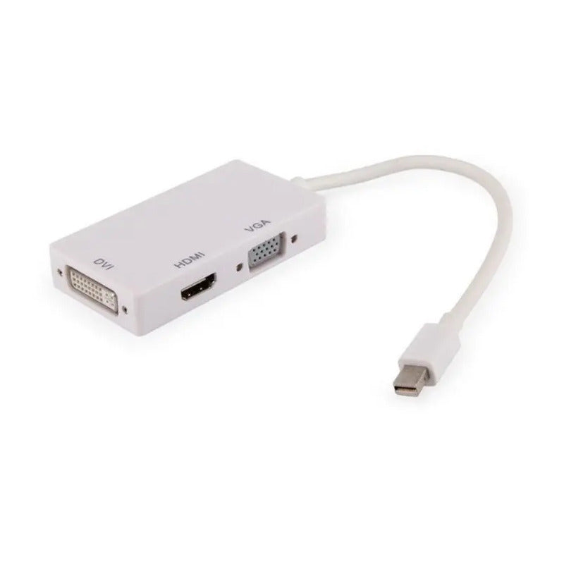 Convertidor Mdp Mini Displayport 3x1 3 En 1a Hdmi Vga Dvi