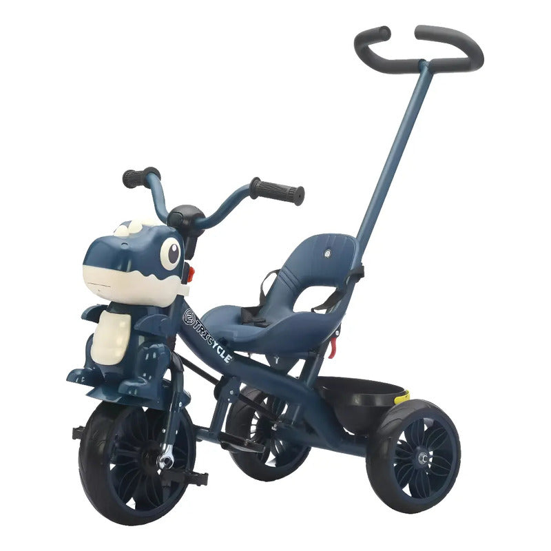 Triciclo Infantil Dinosaurio Con Música Y Cesta Tr-066