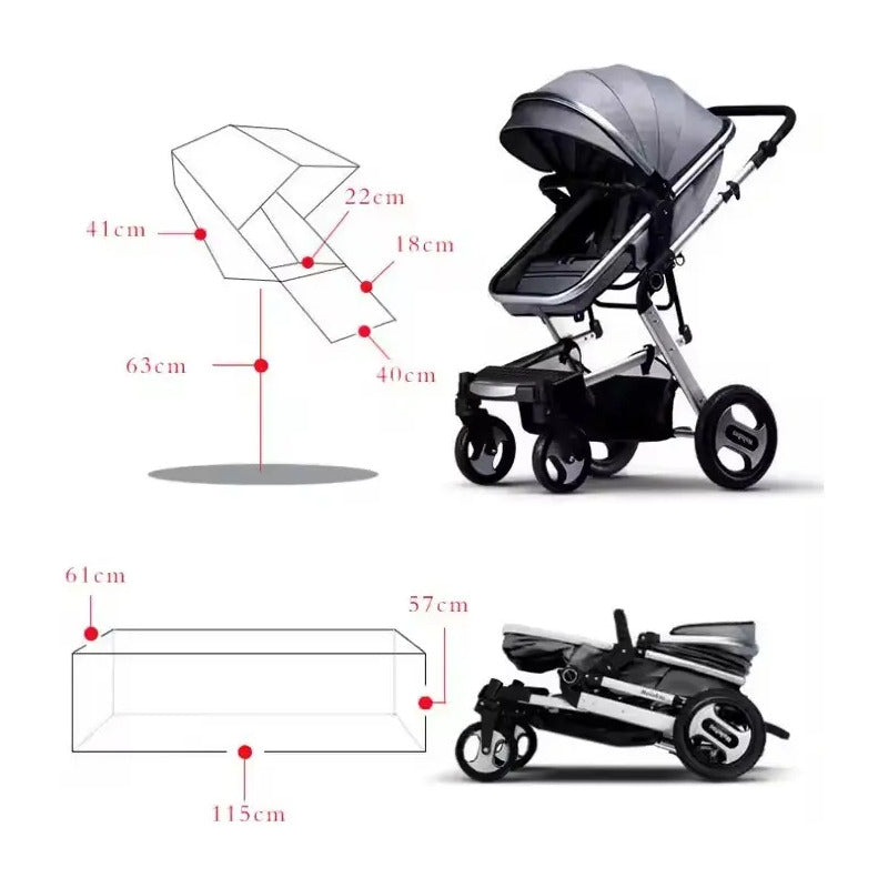 Coches Bebe Tipo Moisés Premium Paseador De Lujo + Toldillo