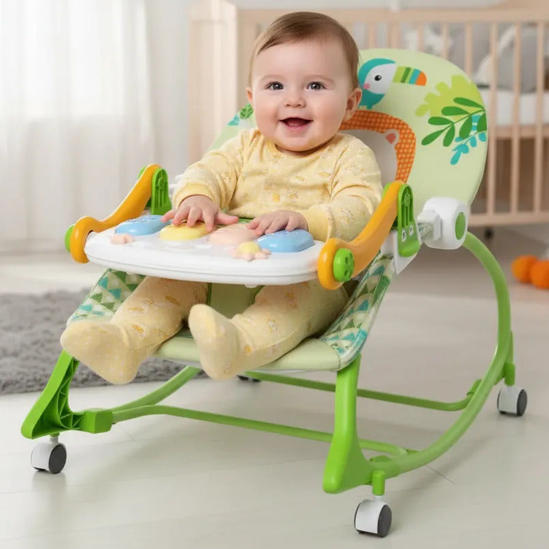 Silla Mecedora Musical Con Ruedas, Piano Musicales 7193