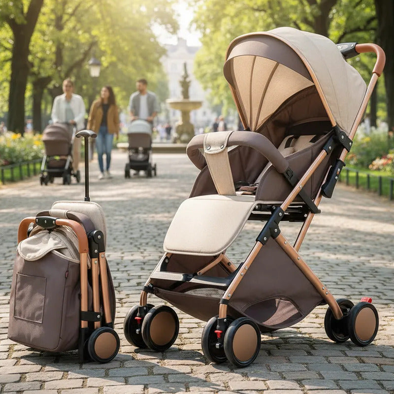 Coche Paseador Para Bebe Tipo Maleta + Toldillo 609-1