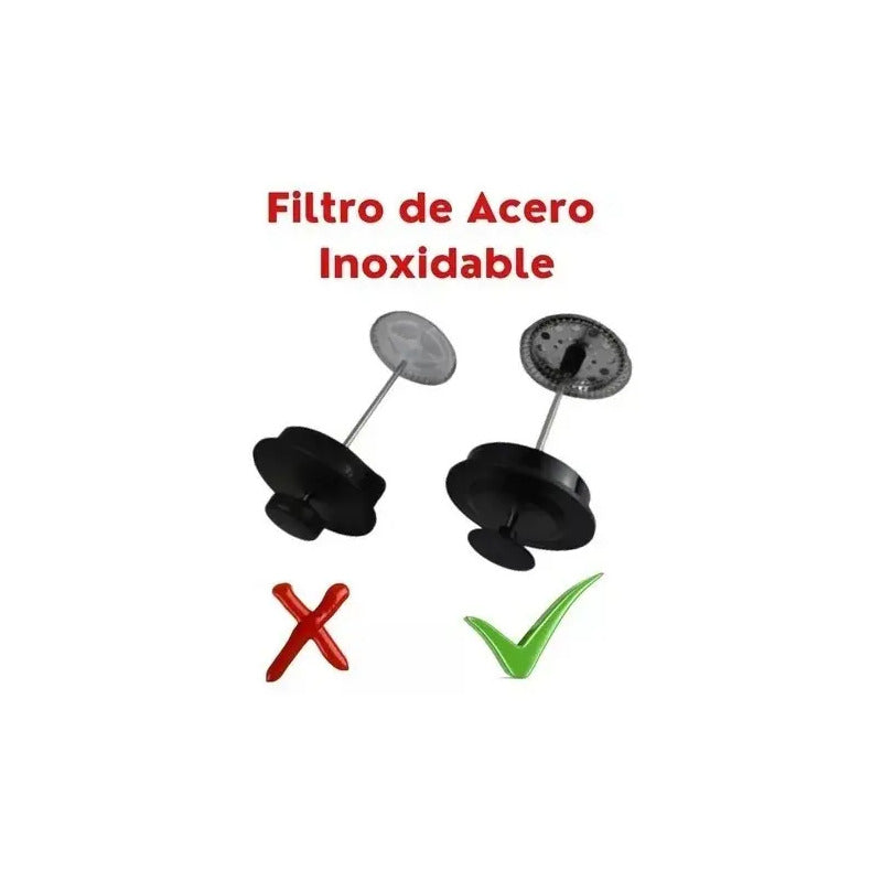 Cafetera Prensa Francesa 350ml En Vidrio Borosilicato