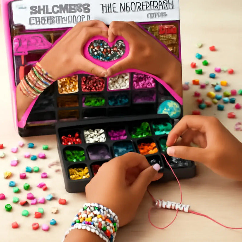 Set Para Hacer Pulseras Con Letras Y Colores J-9170
