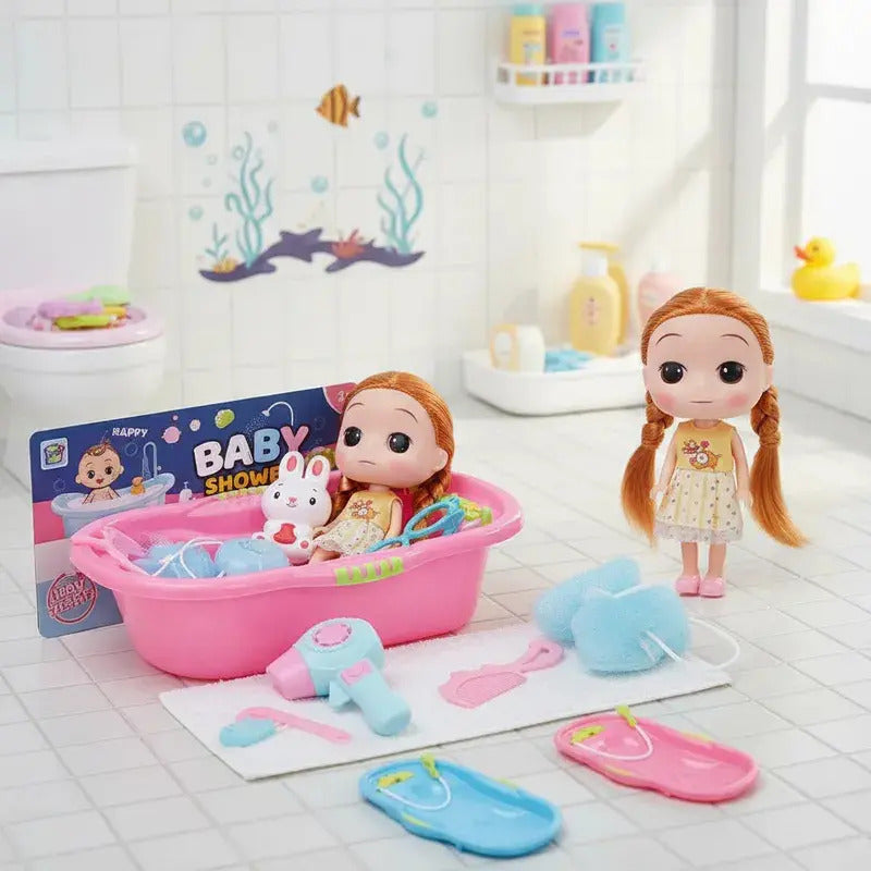 Muñeca Bebe Con Bañera Y Accesorio Ht858-29
