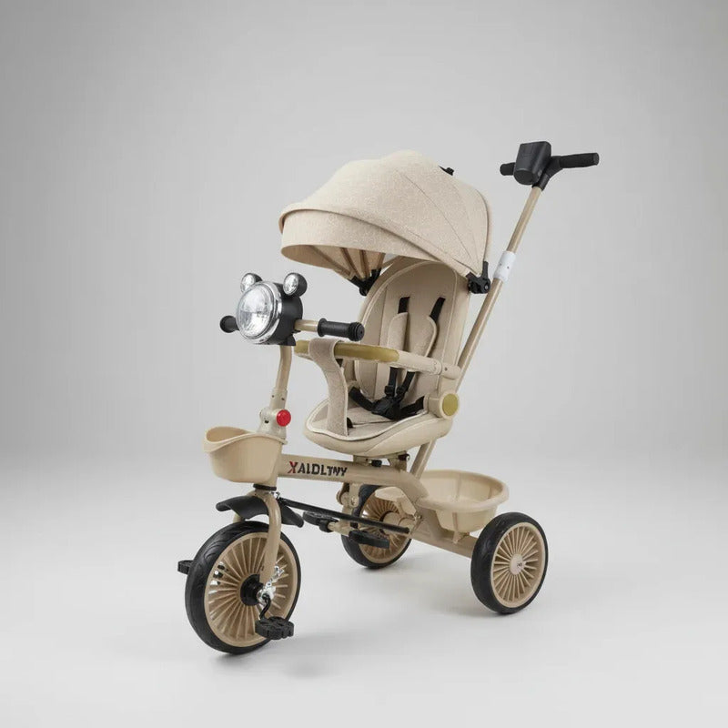Triciclo De Lugo Bebe Niño Multietapa Kidshop 6068 Beige
