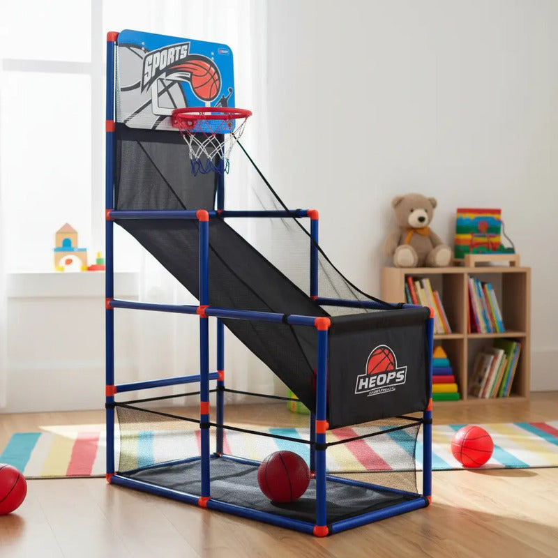 Juego De Baloncesto Arcade Con 1 Pelota E Inflador Para Niño