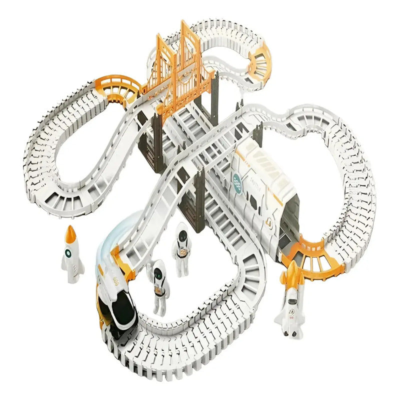Pista De Carreras Astronauta Infantil Juguete  Pc-3717 Blanco