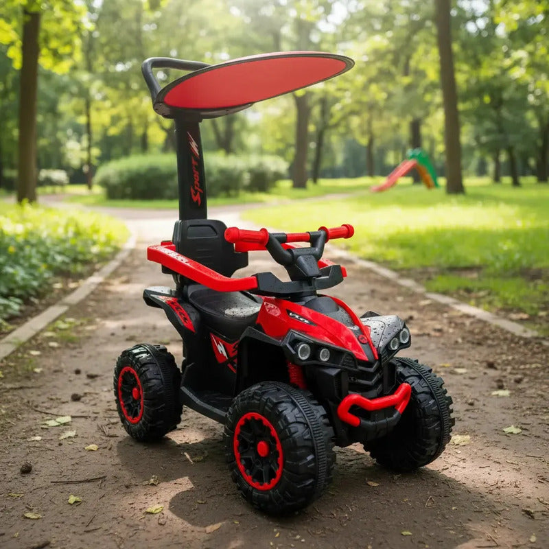 Cuatrimoto Montable Paseador Kidshop Fg-01 Color Rojo