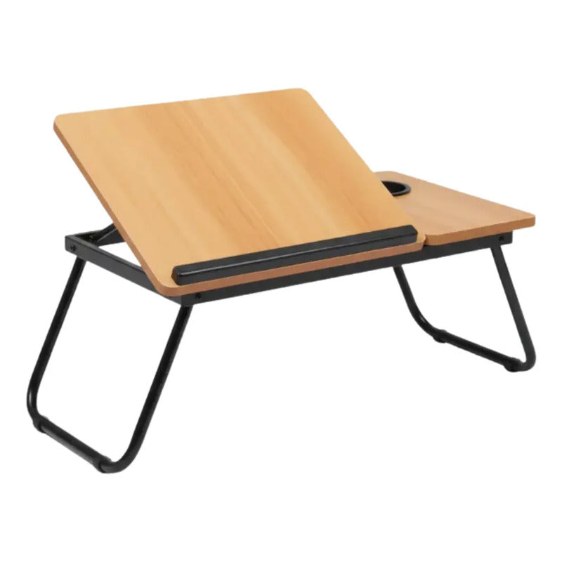 Mesa Multifuncional Graduable Para Laptop S-3 Marrón Claro