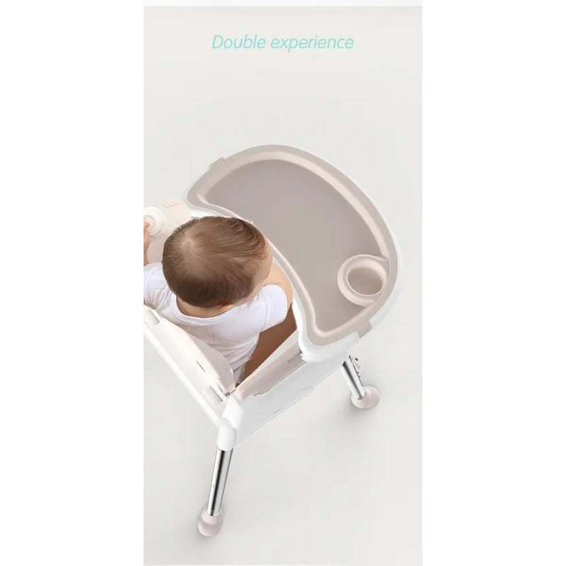 Silla Comedor Para Bebe Multifuncional 5 En 1 + Obseq Bz-506 Color Rosado Ninos