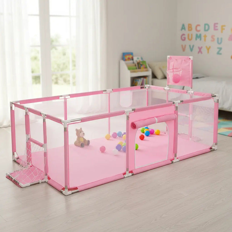 Parque Infantil Corral De Juegos Bebes Con Cancha