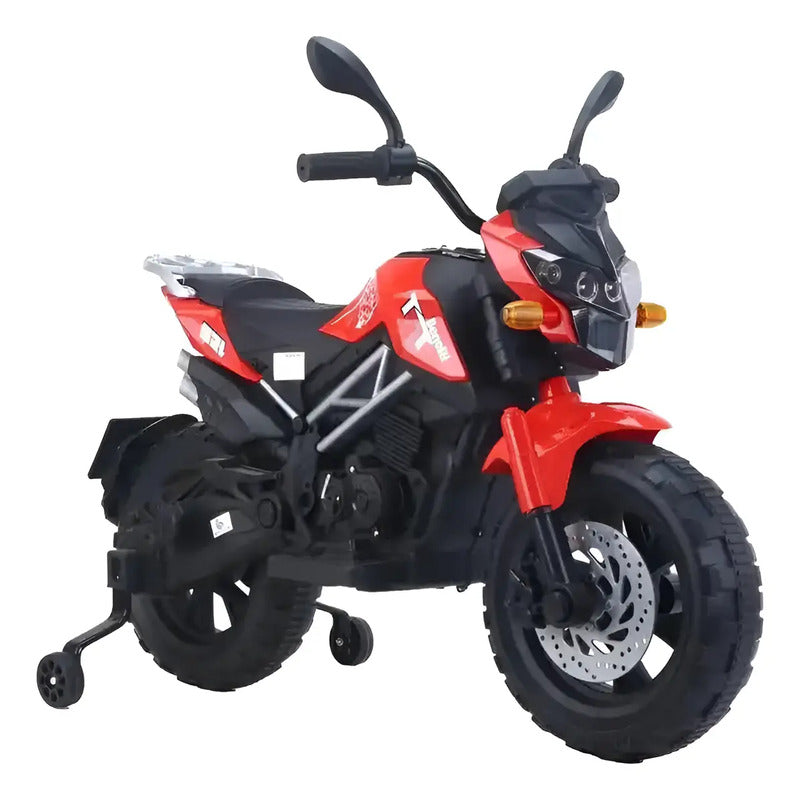Moto Electrica Cross Llantas Auxliares, 2 A 6 Años,sonidos