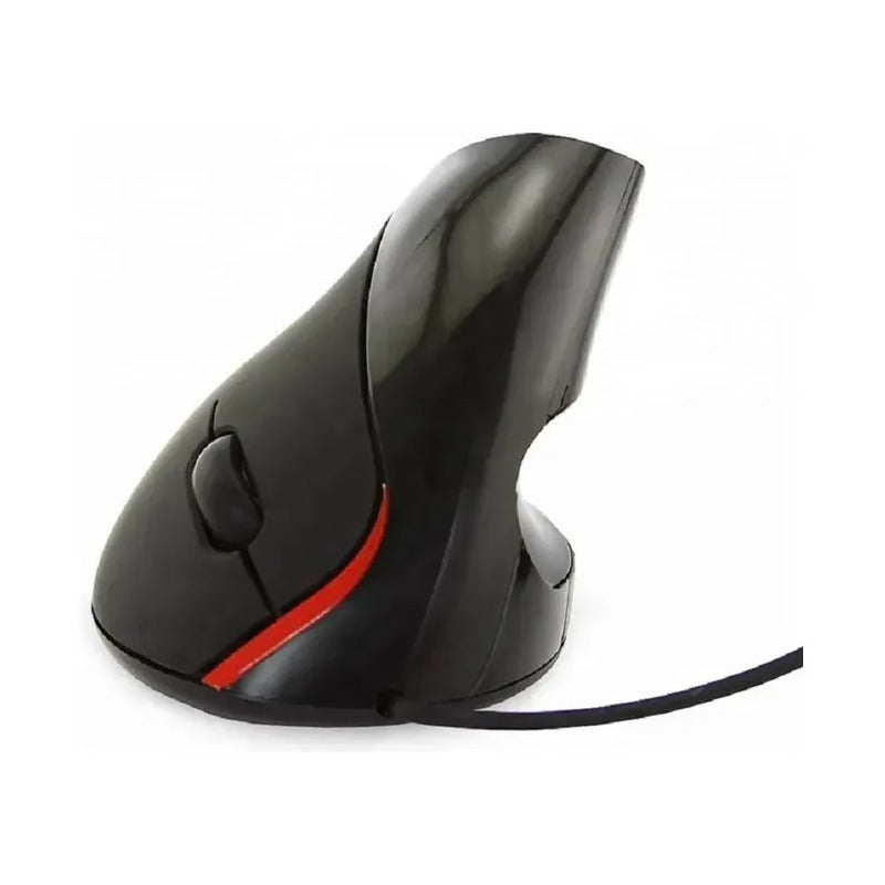 Mouse Optical Vertical 2025 Ergonómico 5 Botones K-2 Negro Negro