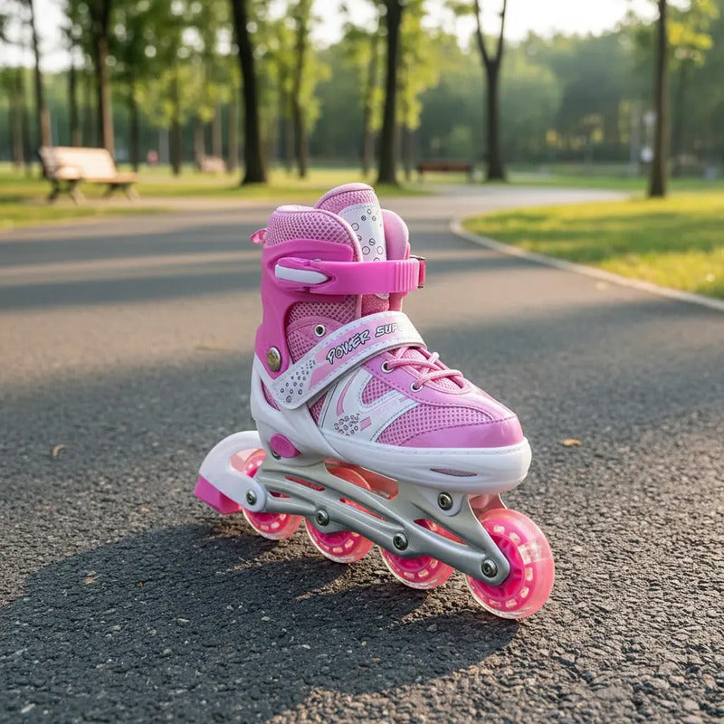 Patines En Línea Ajustables Niños Niñas Semiprofesional