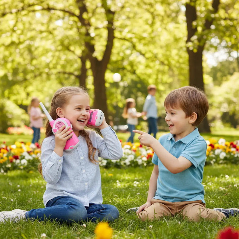 Radio De Voz Walkie Talkie Para Niños, Divertido 286 Color Rosado