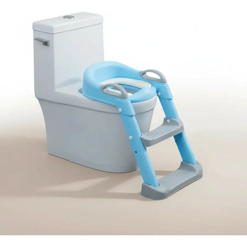 Escalera Baño Entrenamiento Inodoro Niños Os1 Rosado Azul
