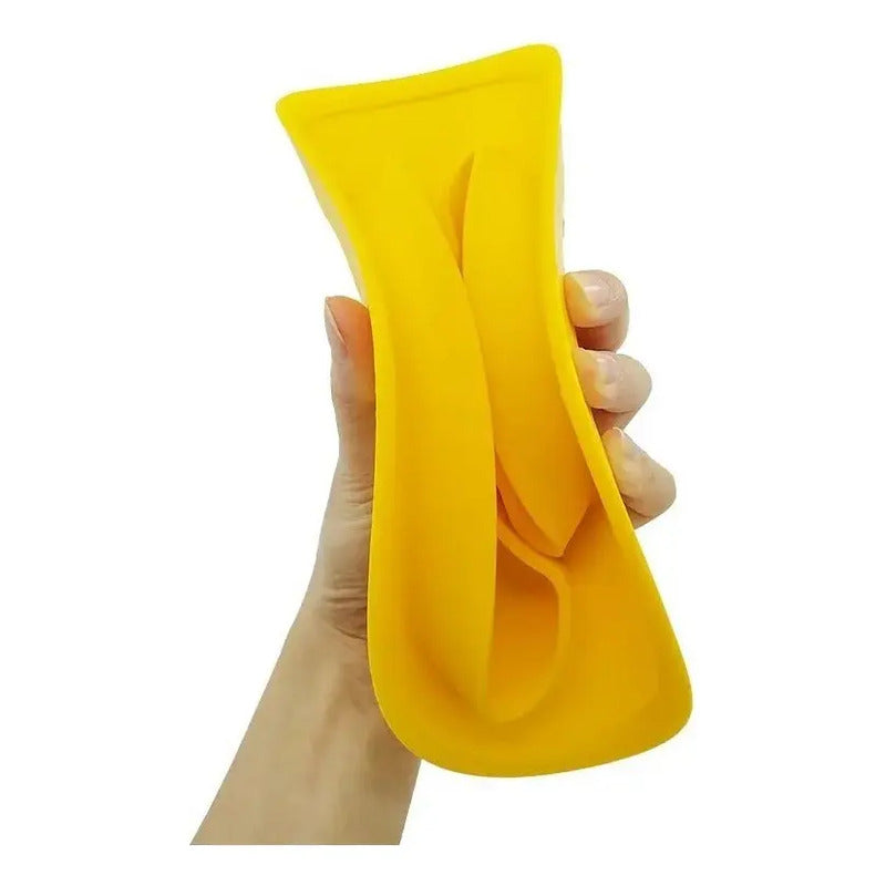 Plato Silicona Antideslizante Para Bebé Hydg-1 Color Verde Claro Pato