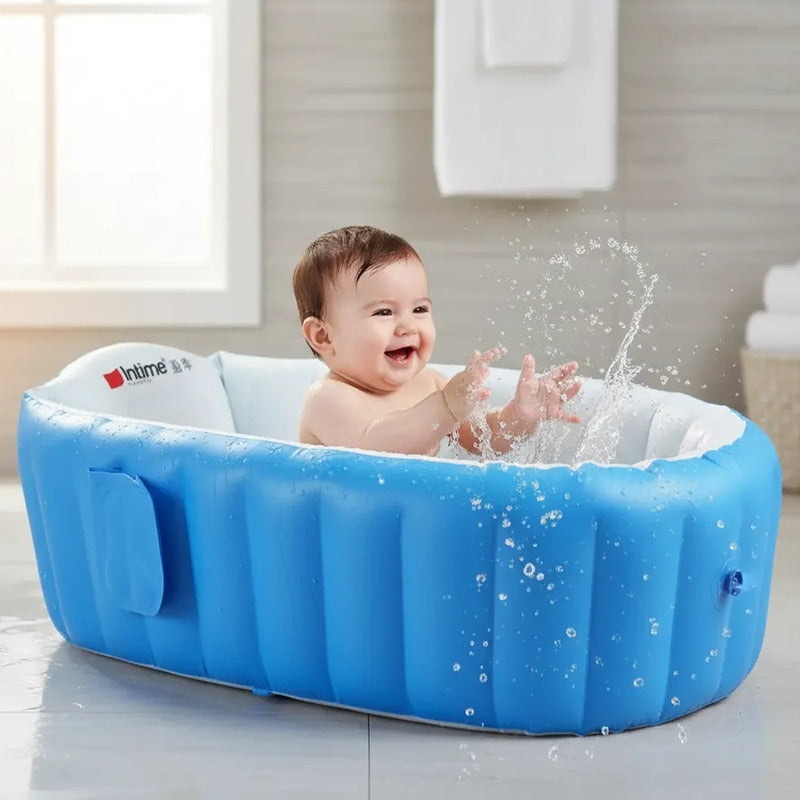 Piscina Bañera Tina Inflable Para Bebes 88x58x28cm