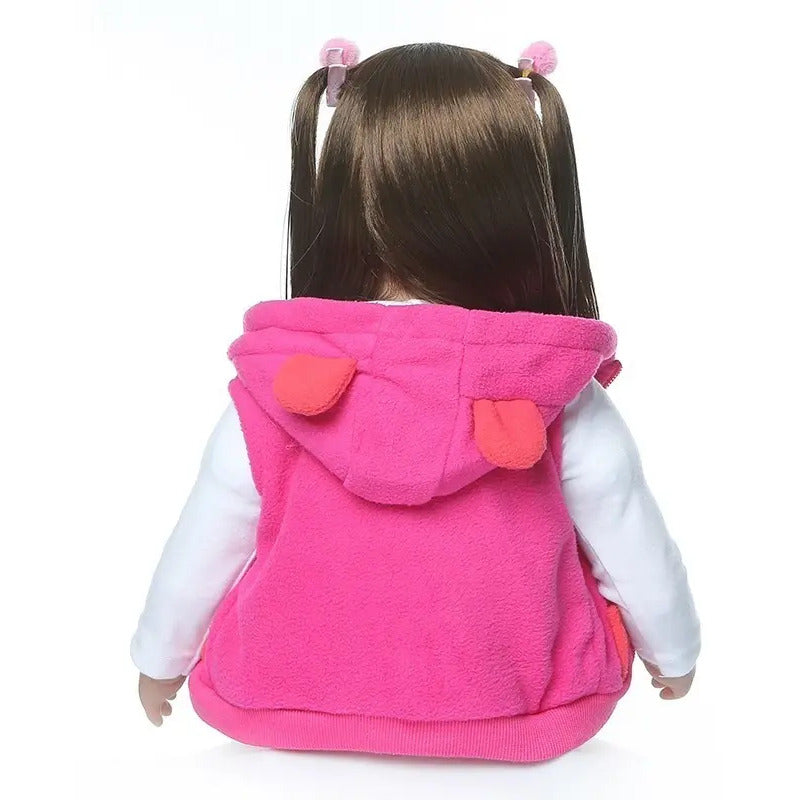 Bebe Aspecto Realista Silicona + Accesorios Jirafa Ggg-22