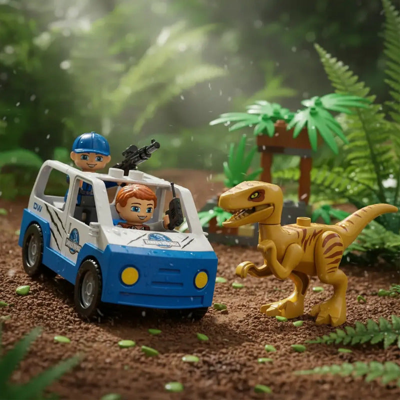 Carro Camión Armable Dino Zk001 Cantidad De Piezas 13 Versión Del Personaje Dino Selva
