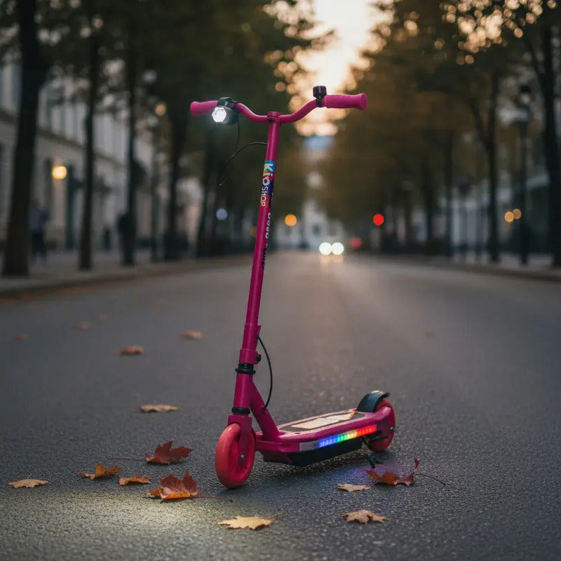 Patineta Scooter Eléctrico Con Luces Kidshop Pt10