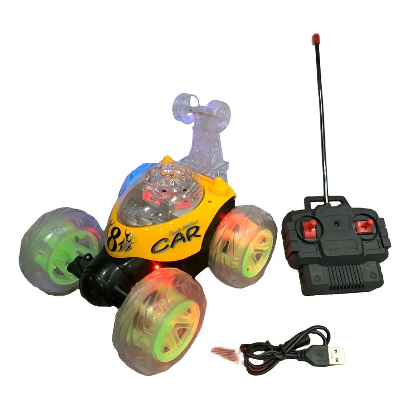 Carro Loco Recargable Control Remoto Acrobacias 360 Juguete