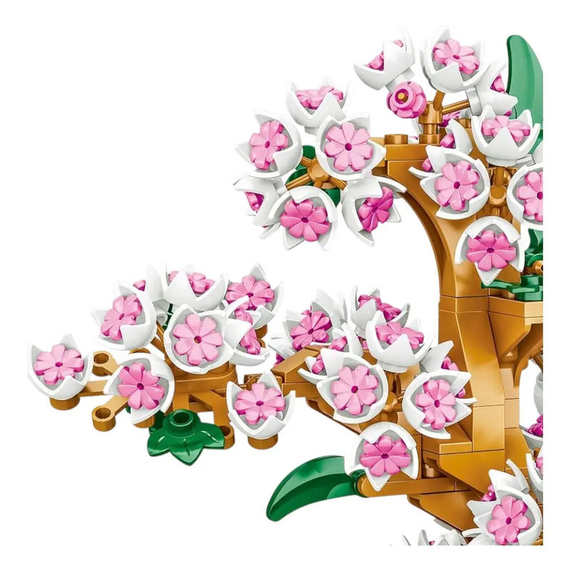 Set De Construcción Kidshop J-9162 563 Piezas En Caja Arbol Cerezo