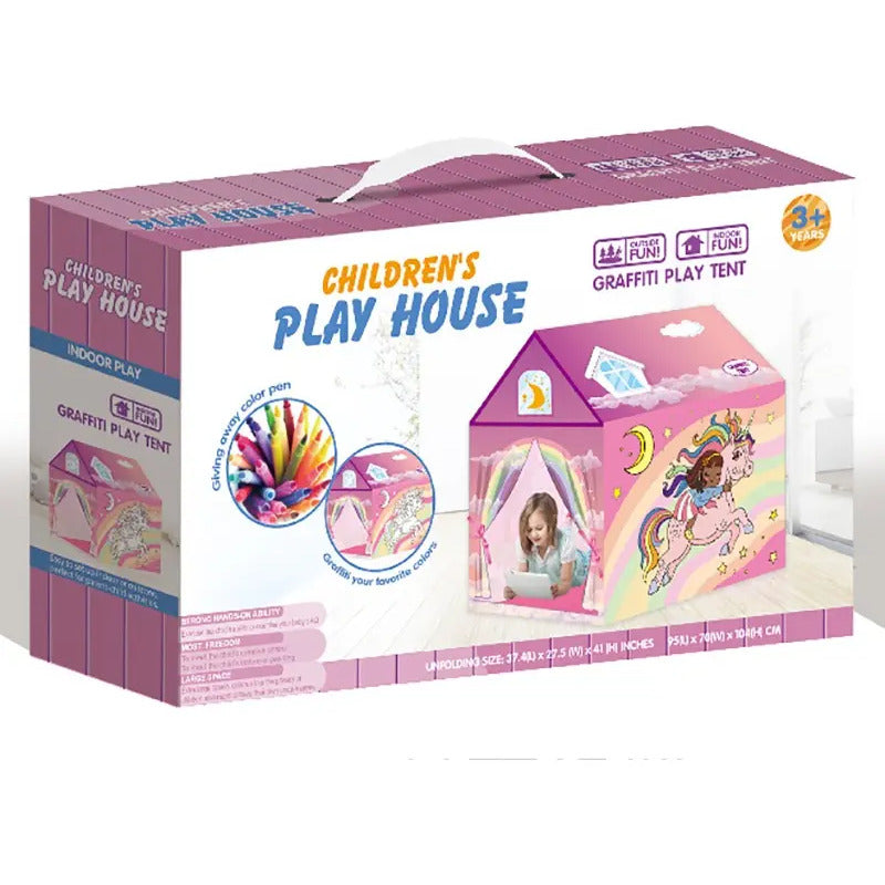 Carpa De Juego Graffiti Lavable Con Bolígrafo De Color Cc-20 Lila