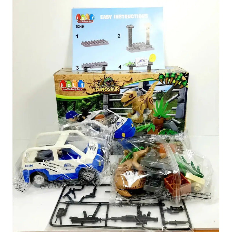 Carro Camión Armable Dino Zk001 Cantidad De Piezas 13 Versión Del Personaje Dino Selva