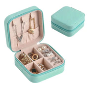 Estuche Pequeño Para Joyas, Bolsa De Viaje, Estuche Para Joyas, Color Verde/agua