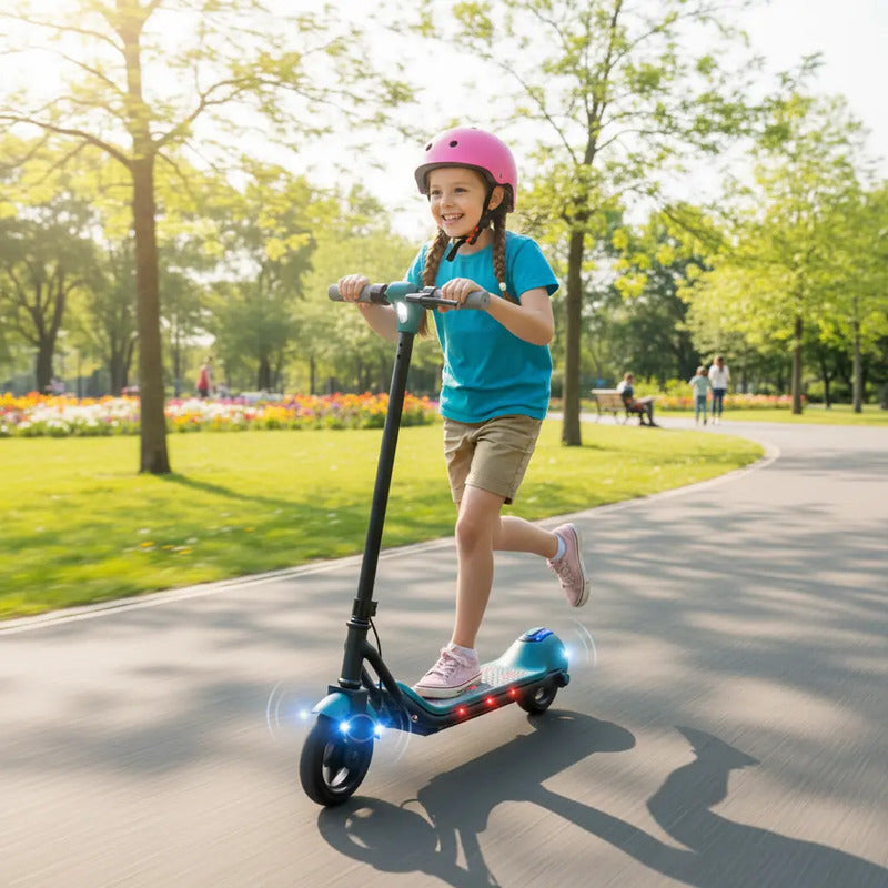 Patineta Eléctrica Niños Monopatín Scooter Luz Sonido Pt14