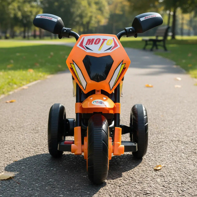 Moto Carro Recargable Electricas Montable 1 A 3 Años Color Naranja Voltaje Del Cargador 110v