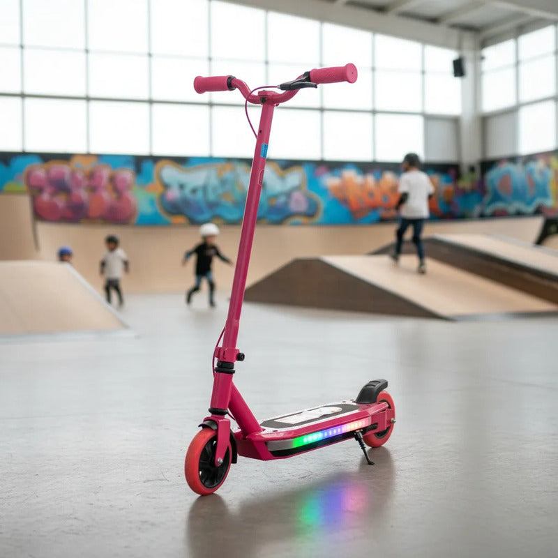 Patineta Scooter Eléctrico Con Luces Kidshop Pt10