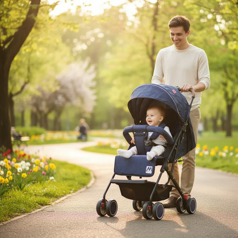 Coche Para Bebe Paseador  Premium Tipo Maleta Toldillo 8078