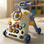 Andadera Caminador Kidshop 5 En 1 Mesa Y Actividades He0830 Color Azul