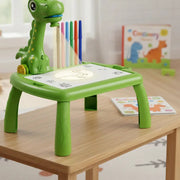 Tablero Pizarra Escritorio Proyector Mágico 3d Juguete 1257 Color Verde