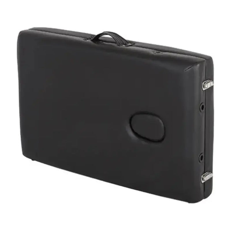 Cama Masaje Spa Portatil Reclinable Estuche Profesional Negro