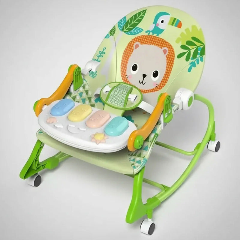 Silla Mecedora Musical Con Ruedas, Piano Musicales 7193