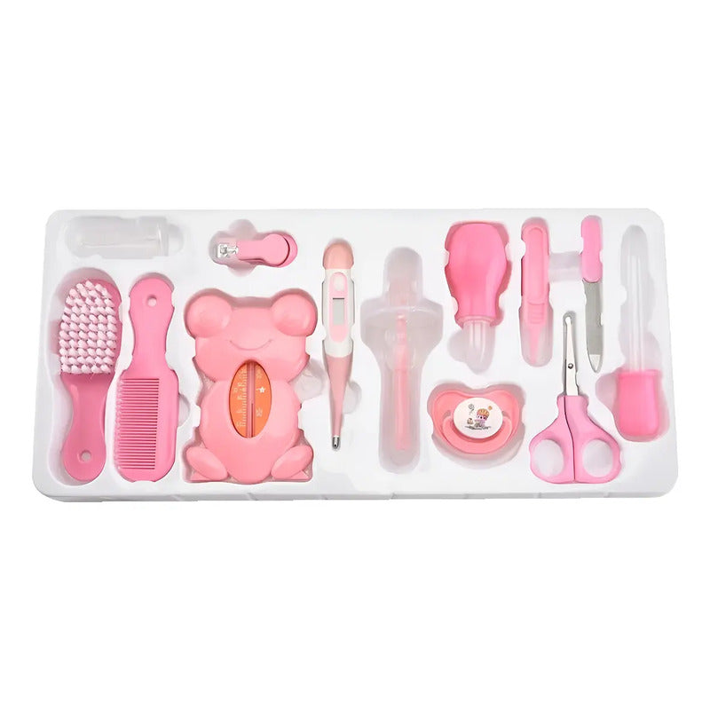 Kit Aseo Bebe De 13 Piezas  Rosado