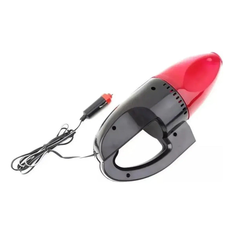 Aspiradora Portátil Multifuncional Para Auto Con Luz T85 Rojo 110v